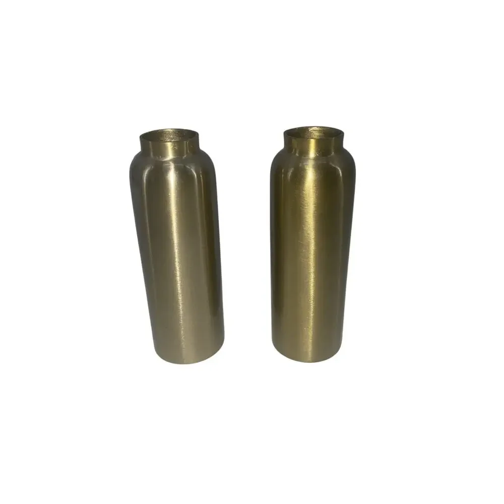 Set Of 3: Brass Candle Sticks And Brass Bowl